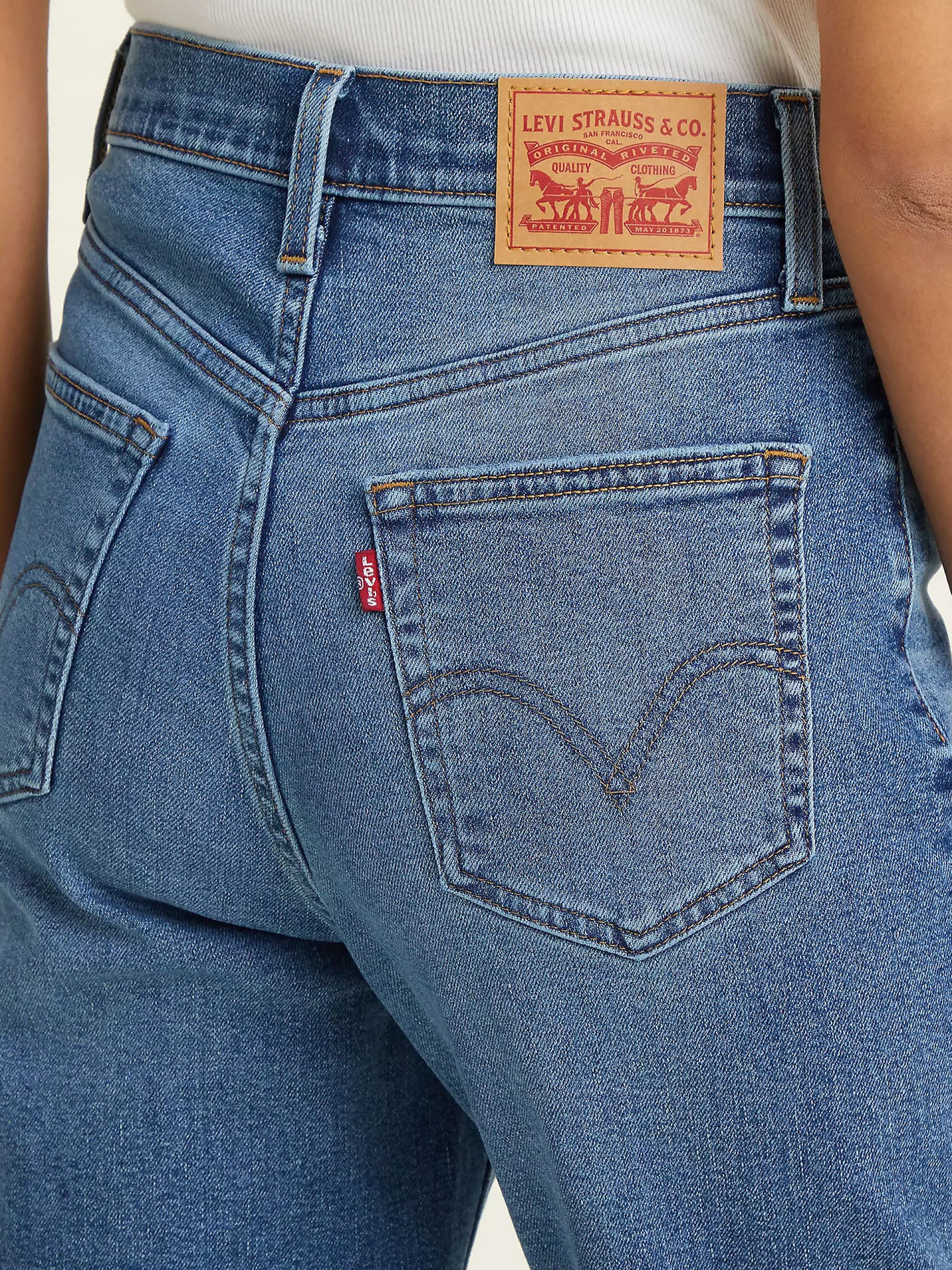 Calças de Ganga Levis High Waisted Mom