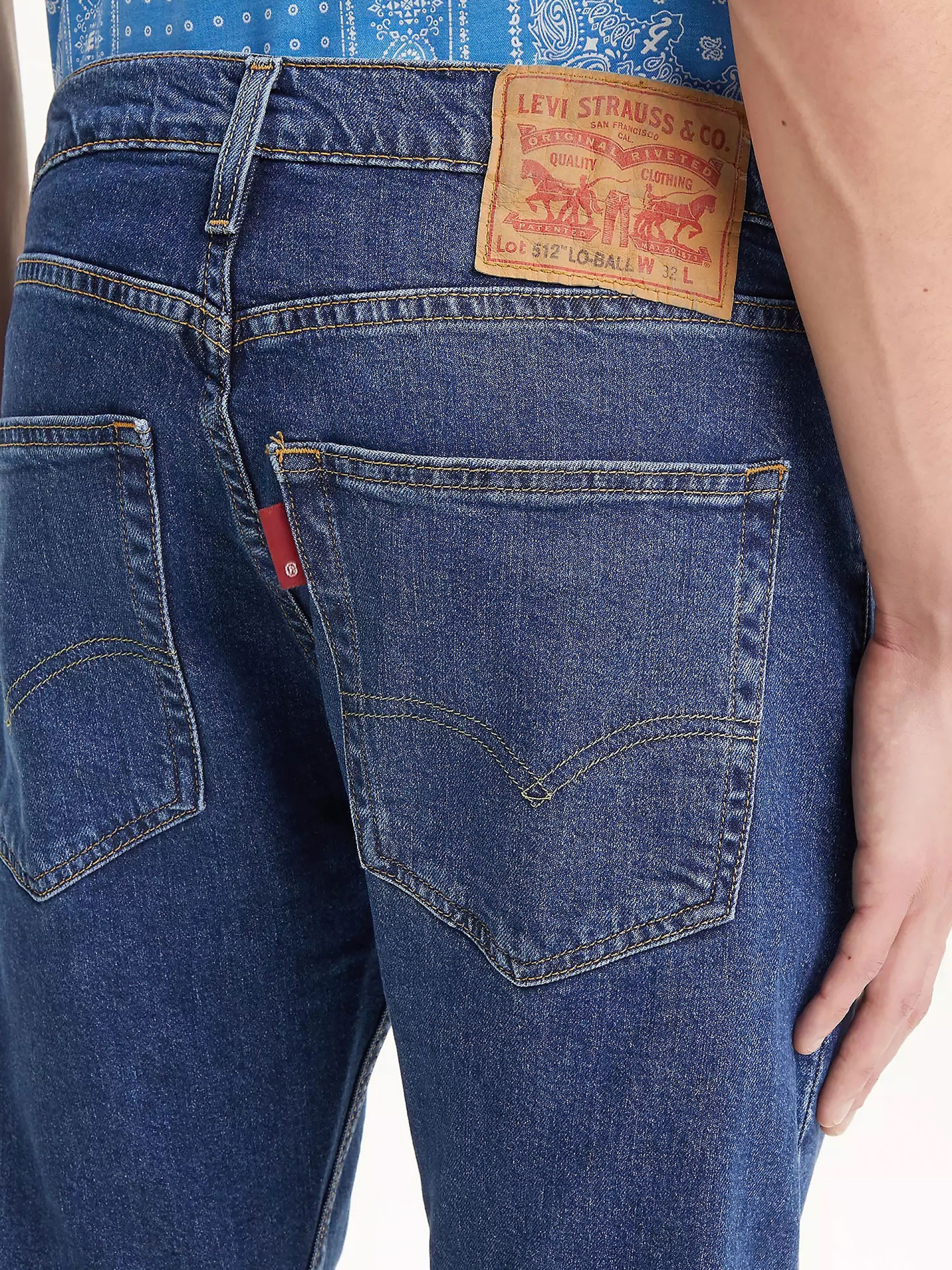 Calças de Ganga Levis 512 Slim Taper Lo Ball