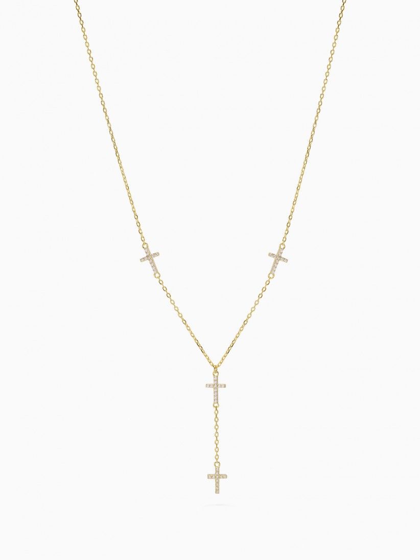 YDILIC Ydeal Crosses Gold Necklace