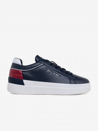 Tommy Hilfiger Feminine Leather Sneakers
