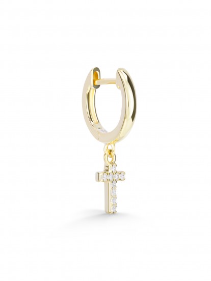 YDILIC Cross Gold Hoops