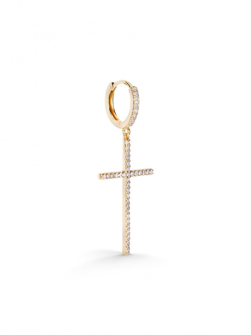 YDILIC Cross Glow Gold Hoops YDILIC Cross Glow Gold Hoops