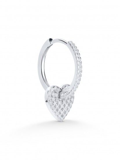 YDILIC Love It Silver Hoops