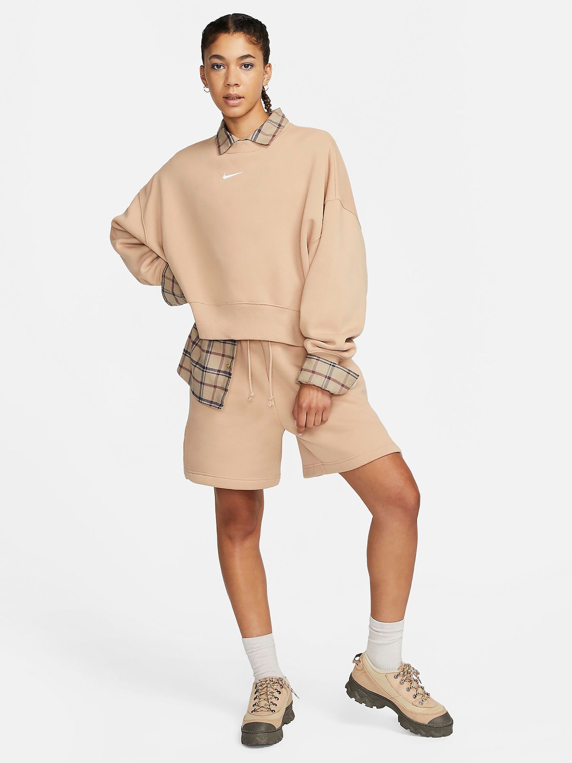 Calções Nike Sportswear Phoenix Fleece High-Rise Loose