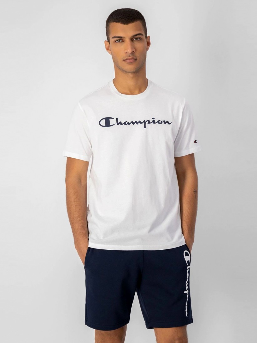 Camiseta Champion Script Logo Crewneck