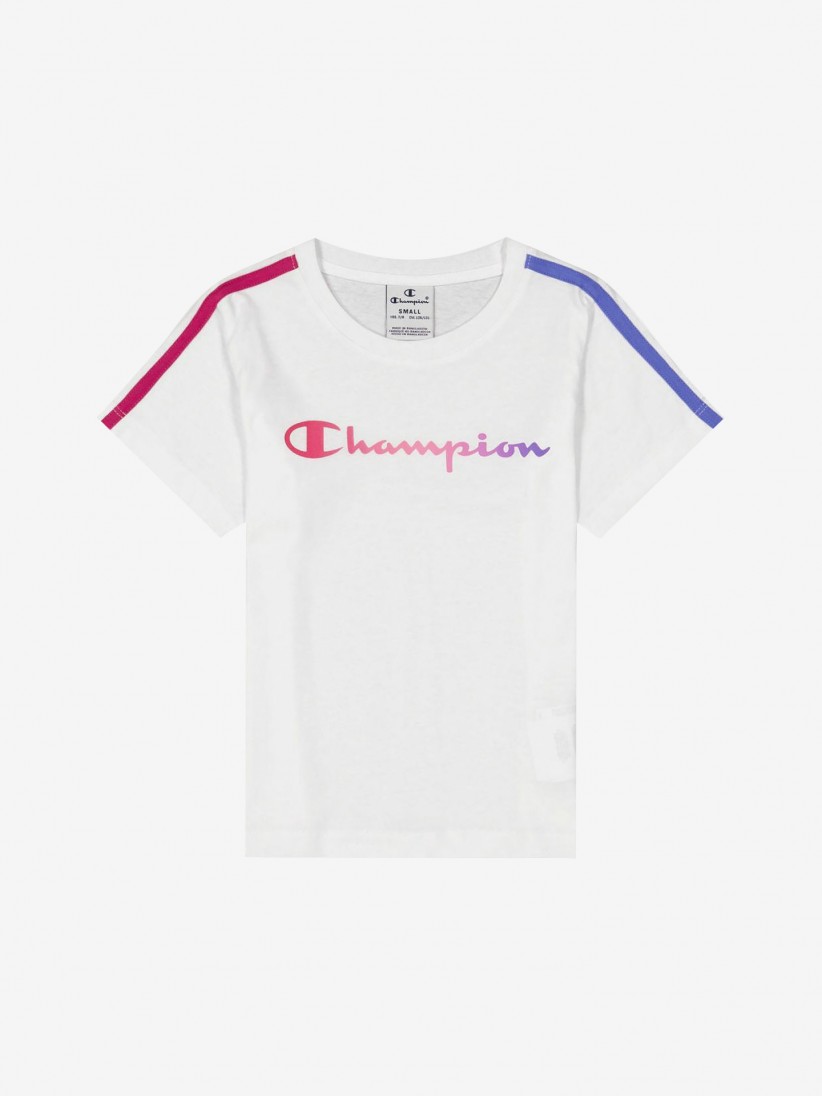 Camiseta Champion Legacy Girls Vibrant Script Logo