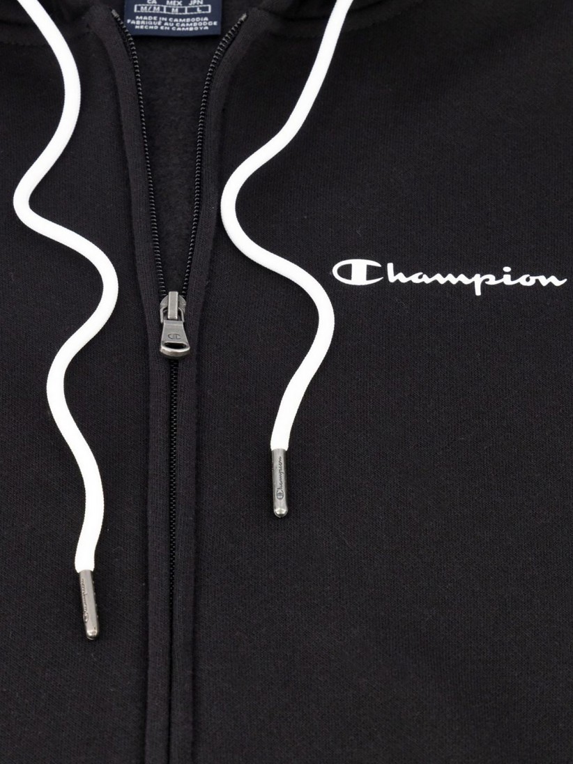 Casaco Champion Legacy Full-Zip Script Logo Fleece