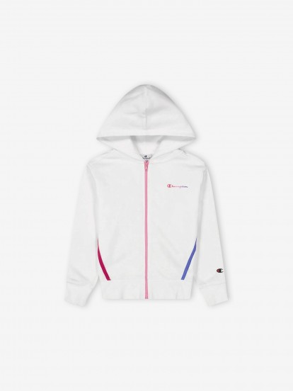 Casaco Champion Legacy Girls Vibrant Tape Detail Fleece
