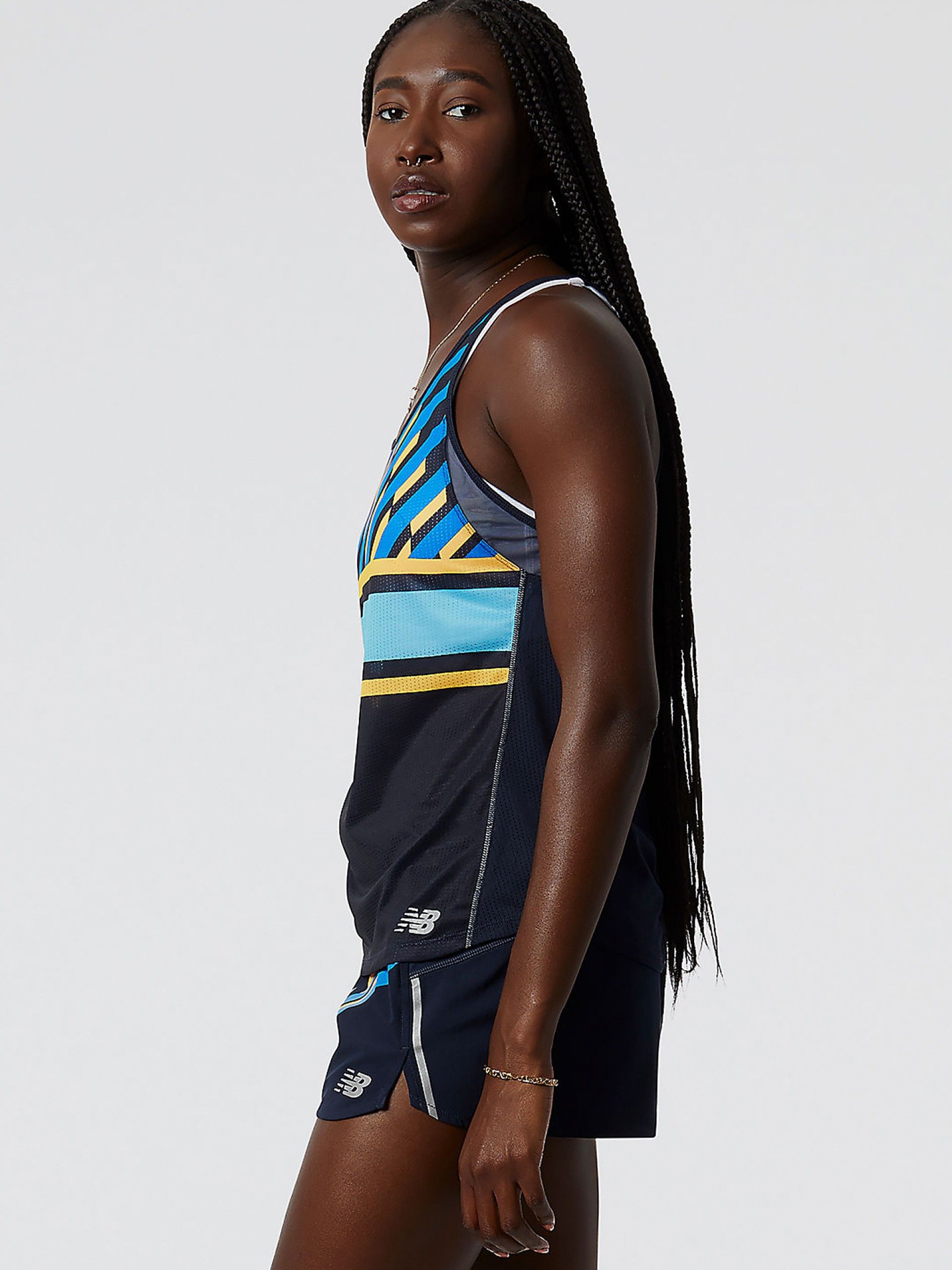 Camisola de Alças New Balance London Edition Printed Impact Run