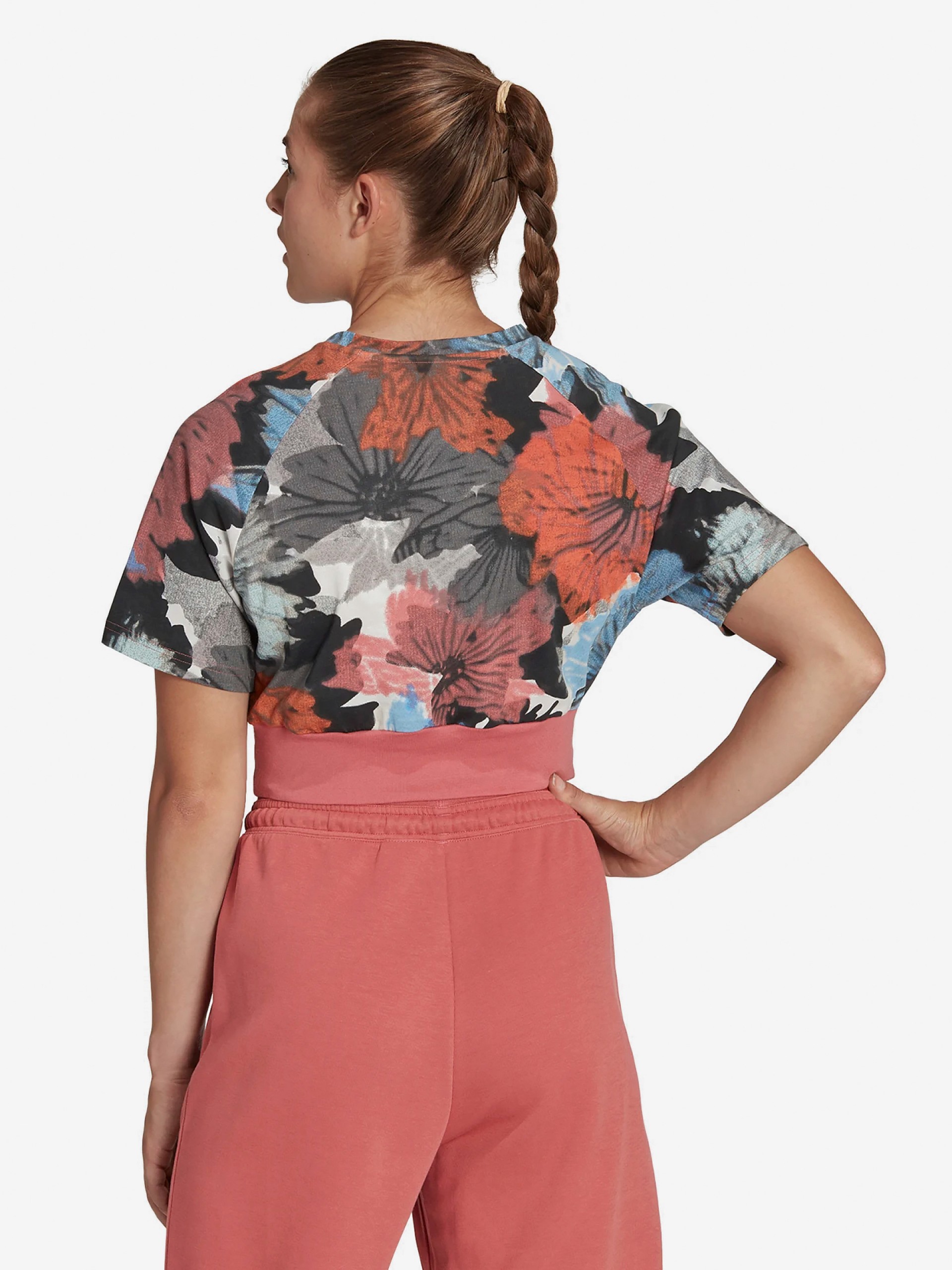 T-shirt Adidas Allover Print Crop