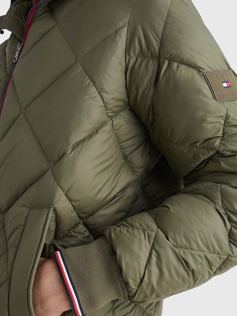 Casaco Tommy Hilfiger Diamond Quilted Hood