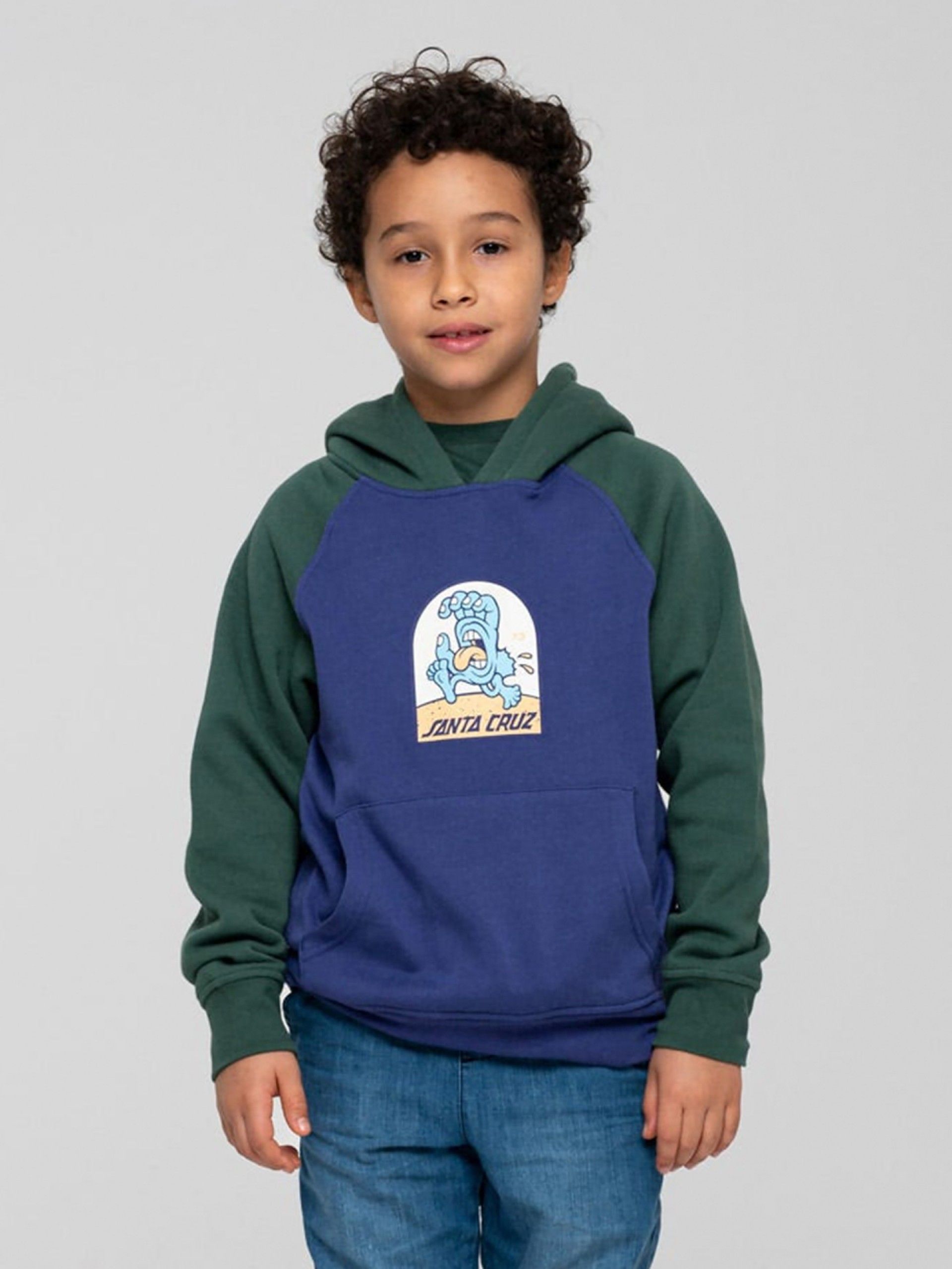 Camisola com Capuz Santa Cruz Youth Beach Bum Hand Front