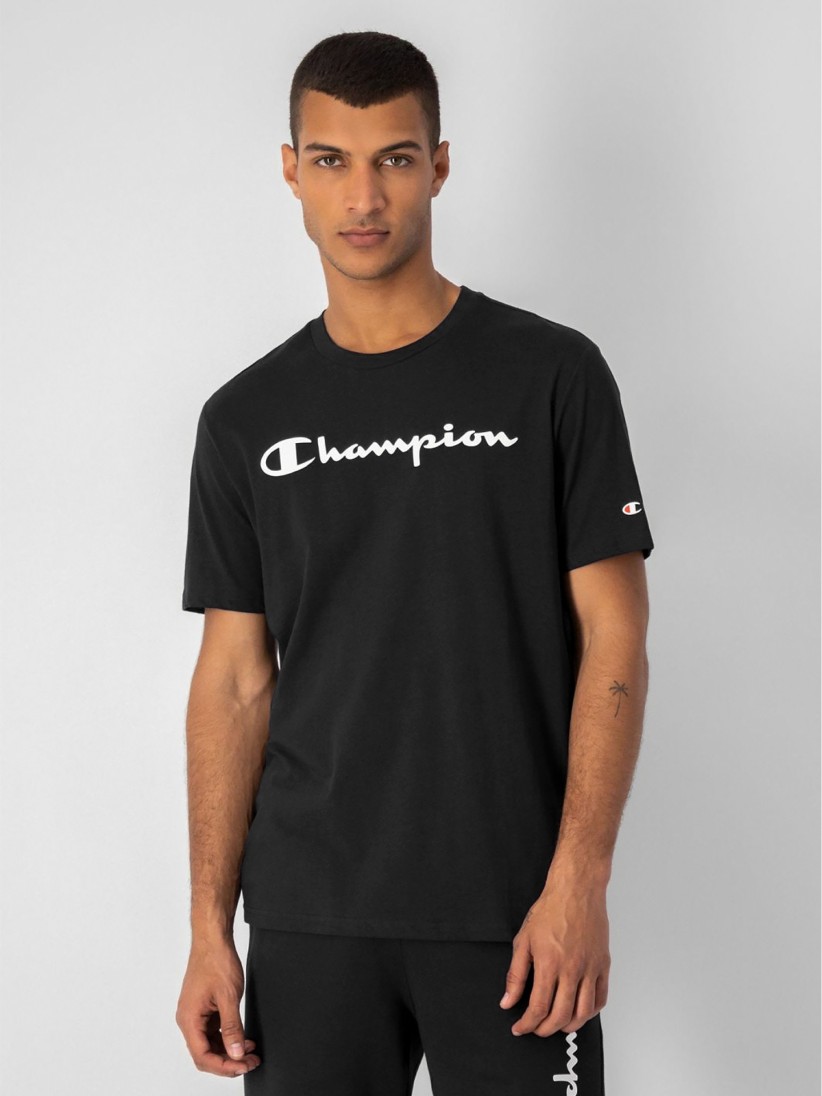 Camiseta Champion Script Logo Crewneck