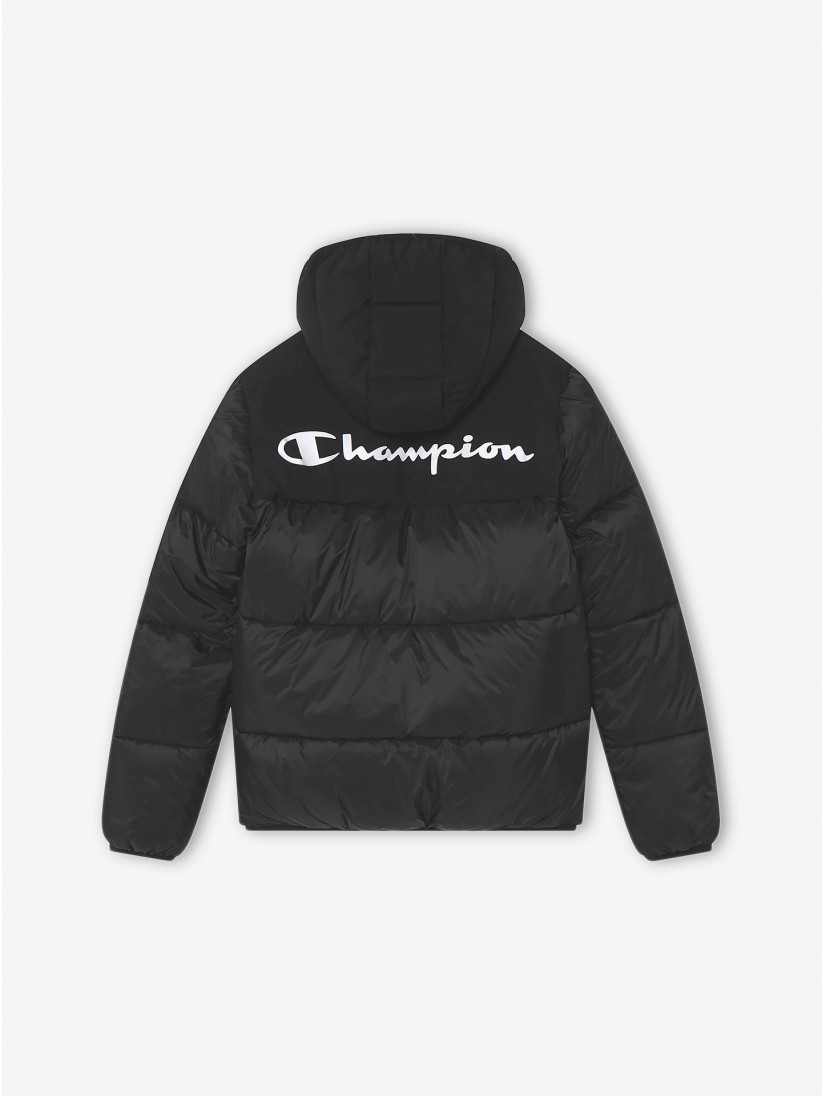 Champion Legacy Script Logo Padded Outdoor Kids Jacket