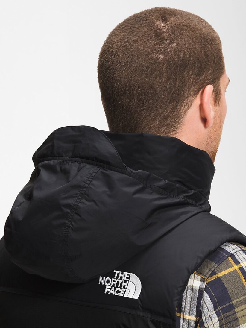 The North Face Colete Logo Padded em Castanho