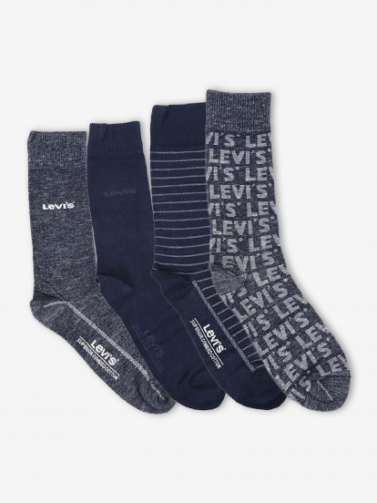 Levis Giftbox Reg Cut Denim Socks