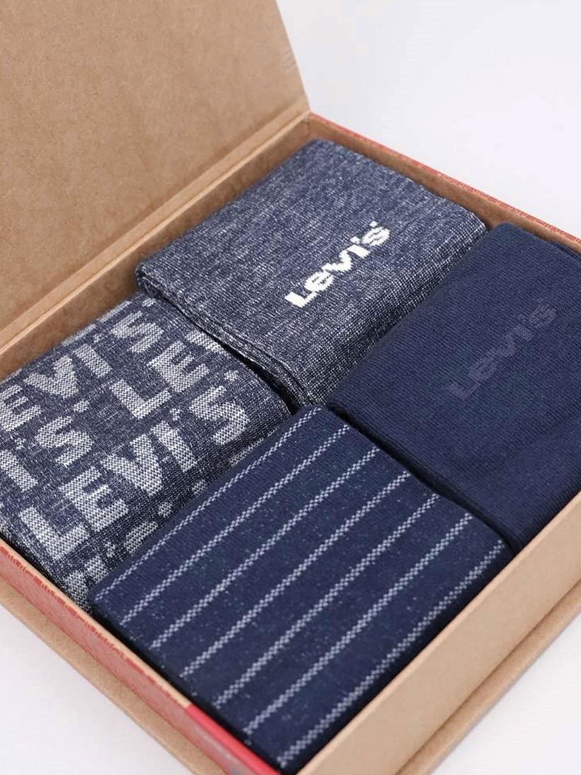 Levis Giftbox Reg Cut Denim Socks