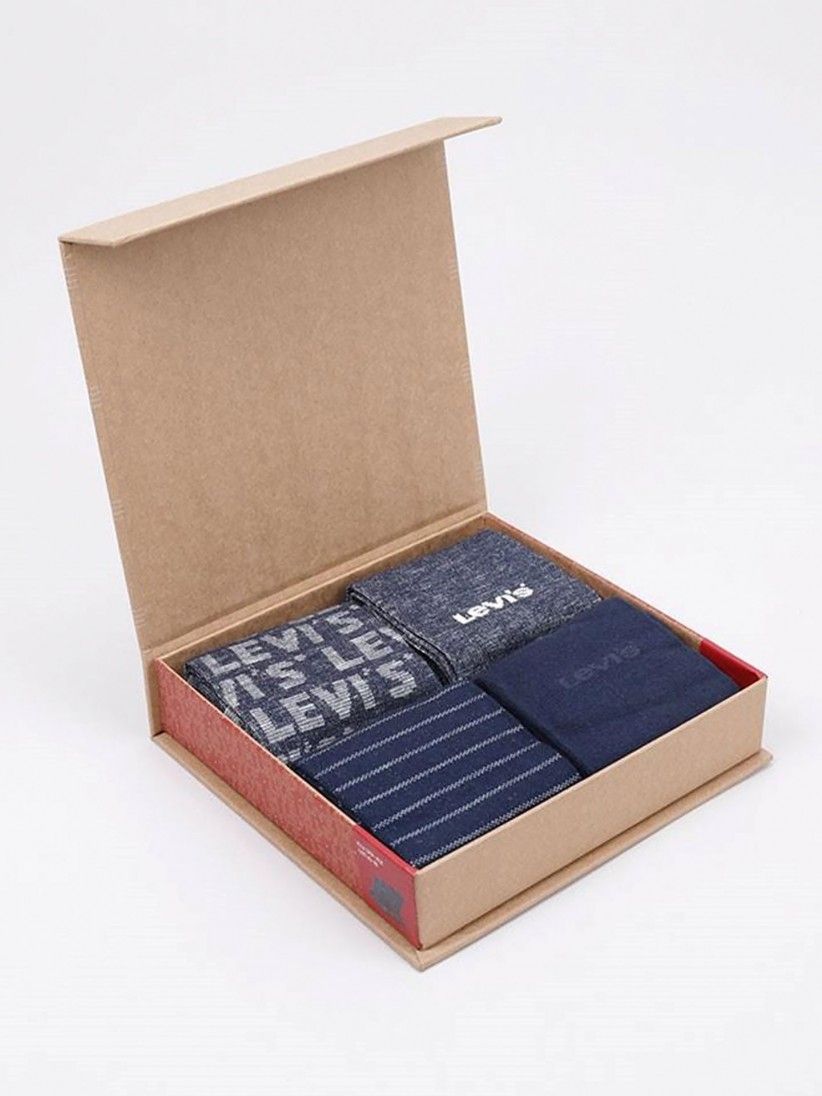 Calcetines Levis Giftbox Reg Cut Denim