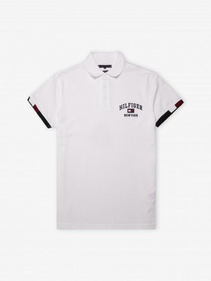 Tommy Hilfiger Varsity Logo Embroidery Slim Polo Shirt