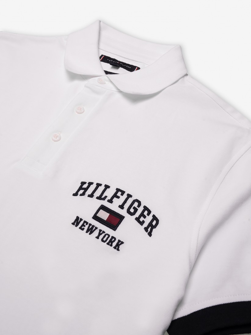 Tommy Hilfiger Varsity Logo Embroidery Slim Polo Shirt
