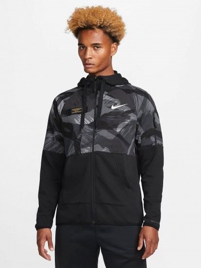 Nike Dri-FIT Fleece Camo Fitness Jacket