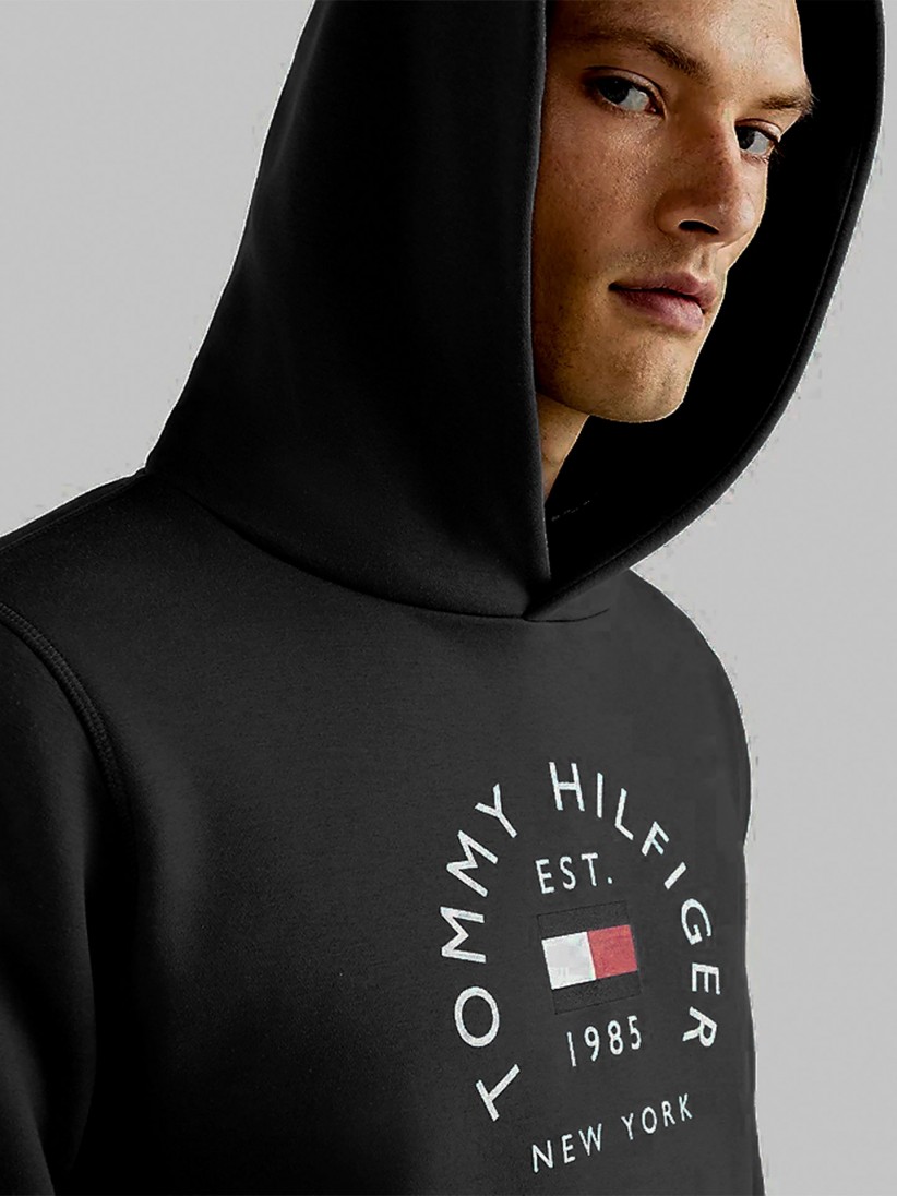 Tommy Hilfiger Flag Arch Online Fleece | MW0MW27842-BDS Hood Sweater BZR Flex 