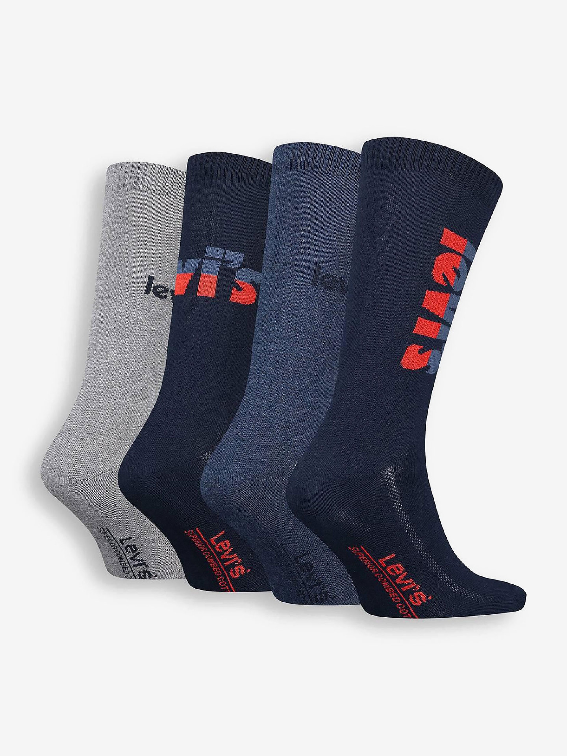 Meias Levis Giftbox Reg Cut Logo