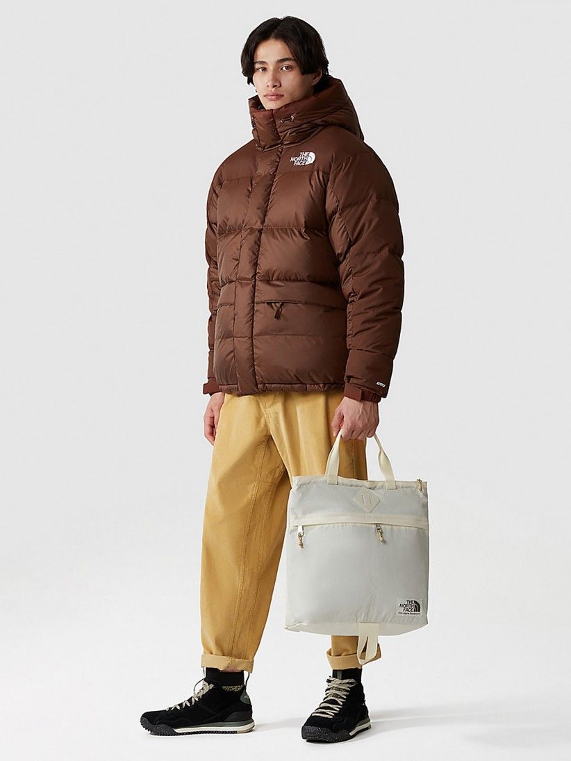 the north face himalayan down parka coat in brown