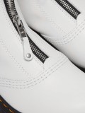 Dr. Martens Jetta Zipped White Sendal Leather Boots