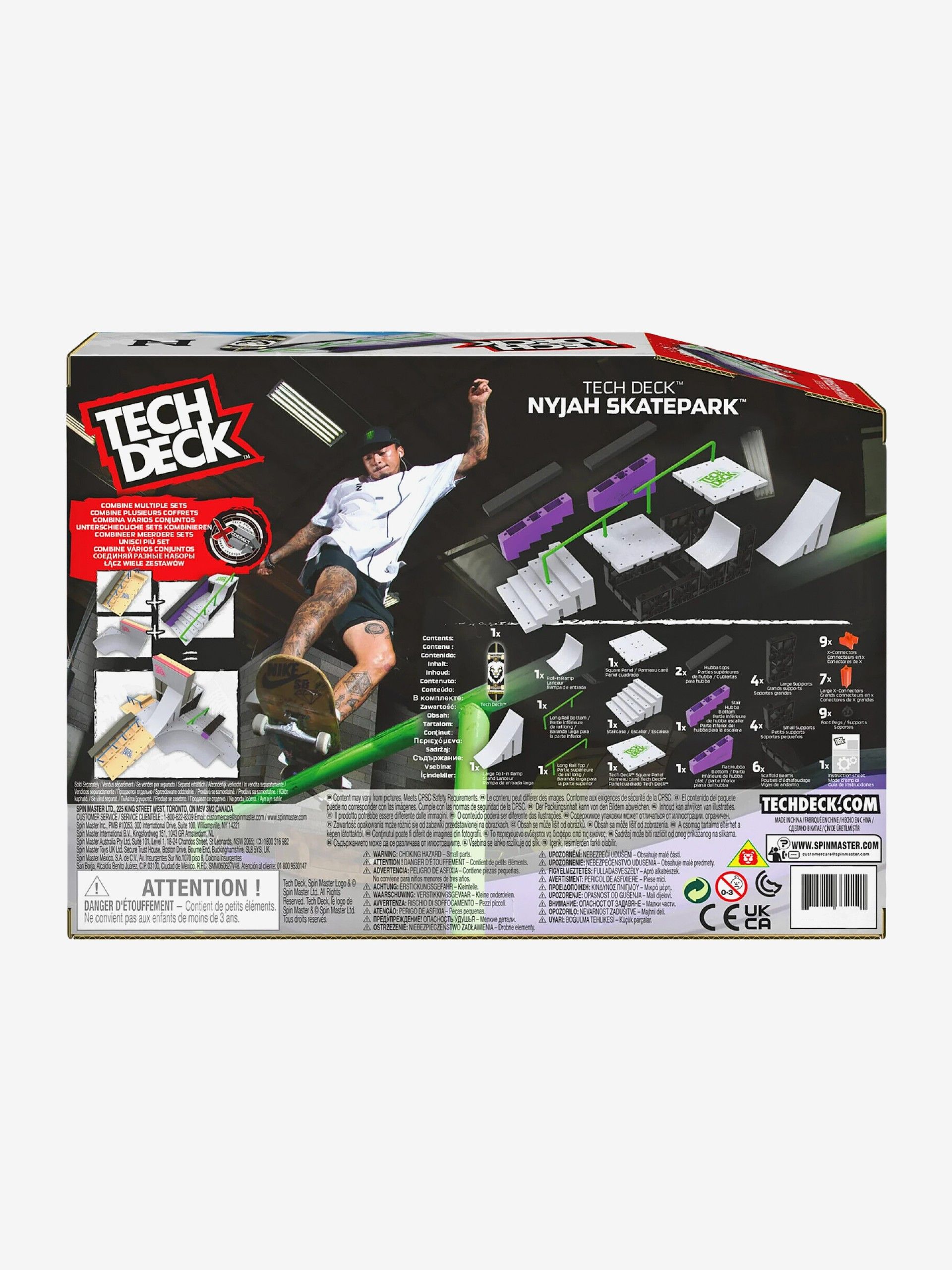 Rampa Fingerboards Tech Deck Nyjah Huston Skatepark