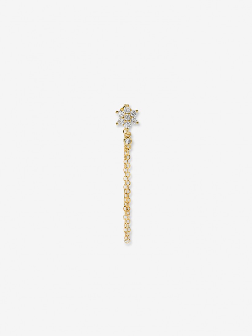 YDILIC Long Flower Glow Gold Earring YDILIC Long Flower Glow Gold Earring
