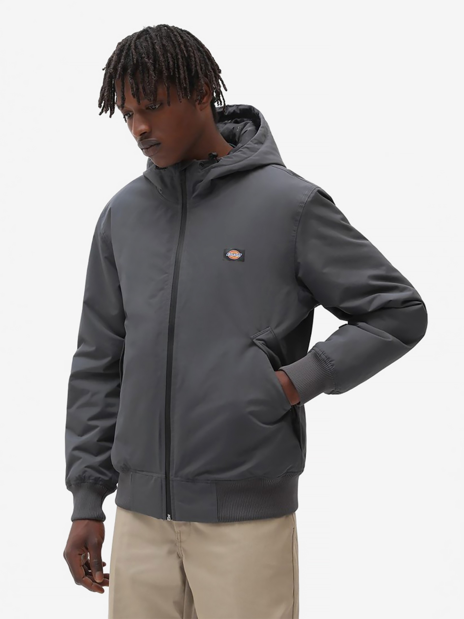 Casaco com Capuz Dickies New Sarpy Cinzento