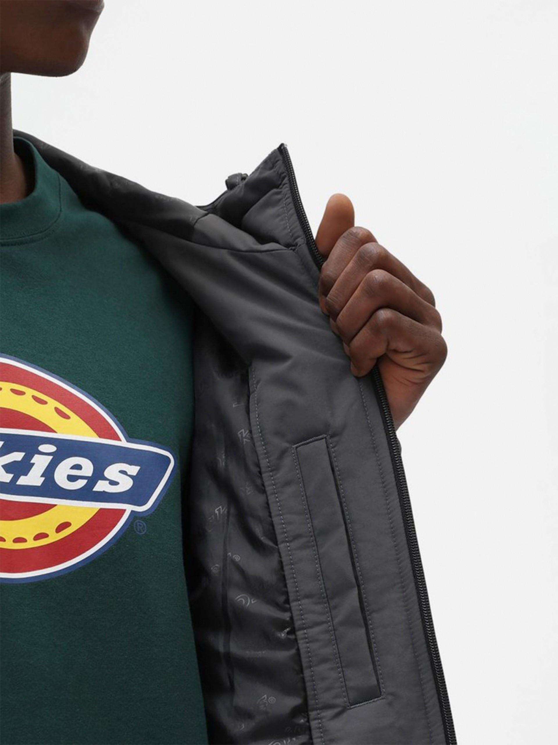 Casaco com Capuz Dickies New Sarpy Cinzento