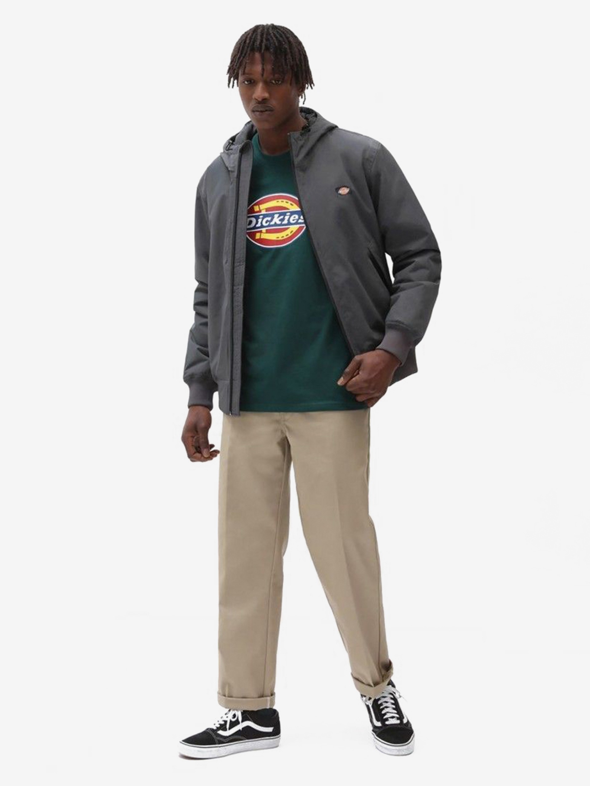 Casaco com Capuz Dickies New Sarpy Cinzento