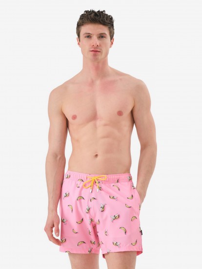 John Frank Banana Pink Swimming Shorts