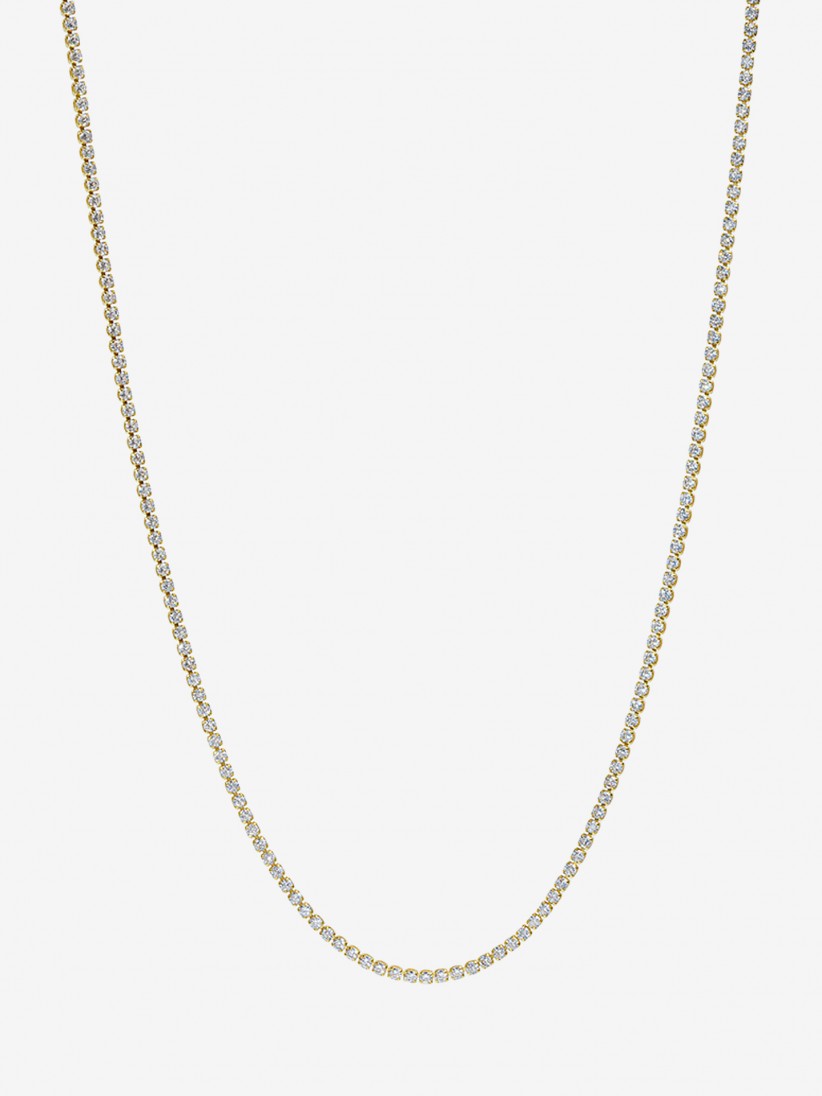 YDILIC Classic Tennis Gold Necklace