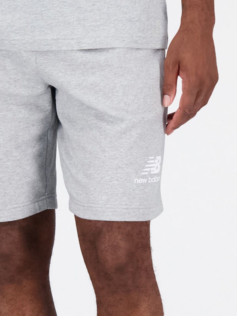 New Balance Essentials Shorts Terry BZR French - Logo | Stacked Online MS31540-AG