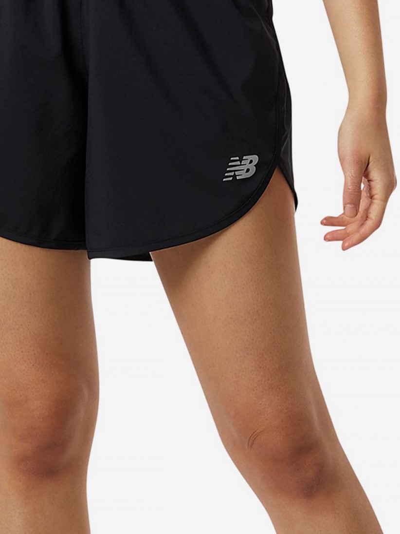 New Balance Running Accelerate 5 inch shorts in black