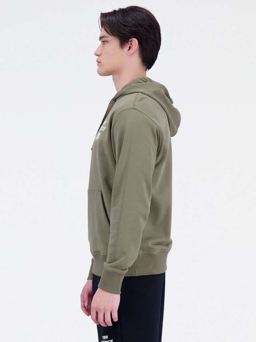 New Balance Brushed Sweater Essentials - Fleece | Back BZR MT31592-CGN Online