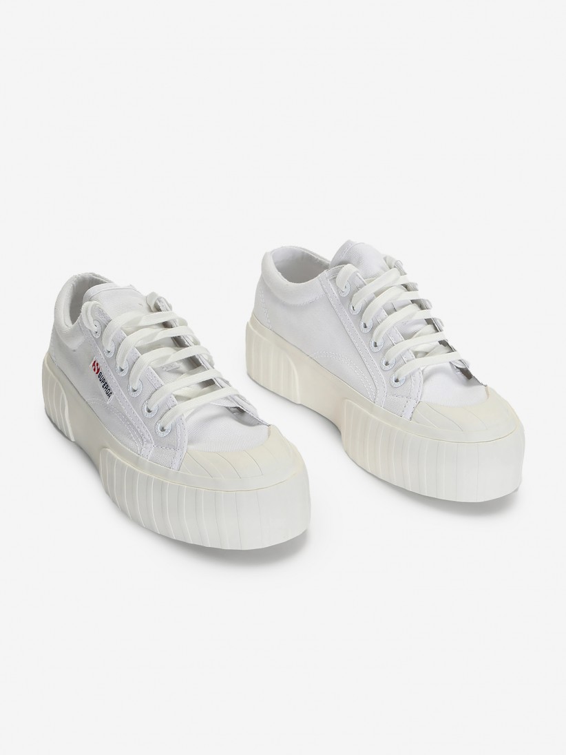 2631 Stripe Platform Sneakers - White – Superga US