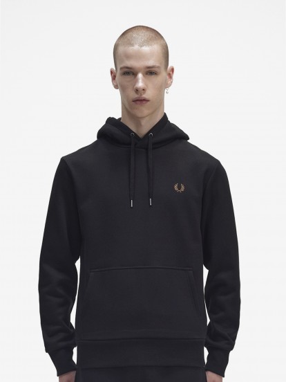 Fred Perry Back Laurel Wreath Hood Sweater
