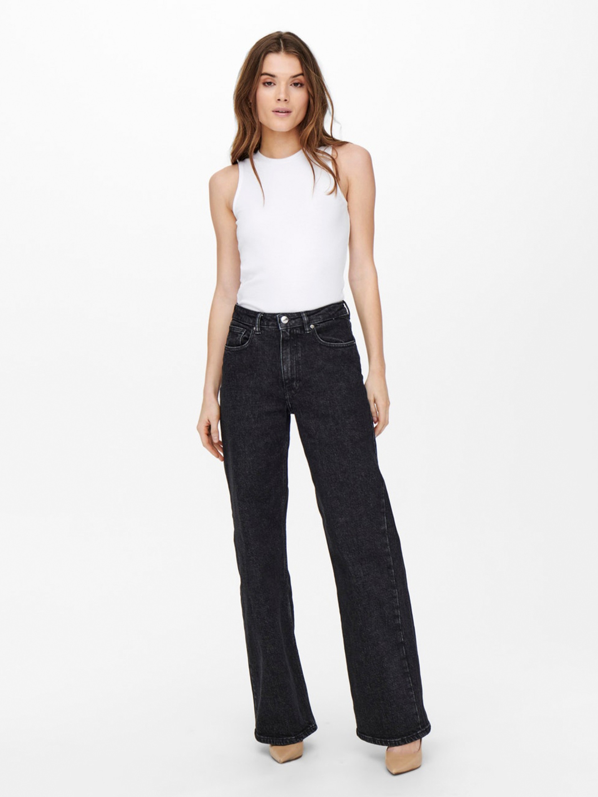 Pantalones Vaqueros Only ONLJuicy Wide High Waisted