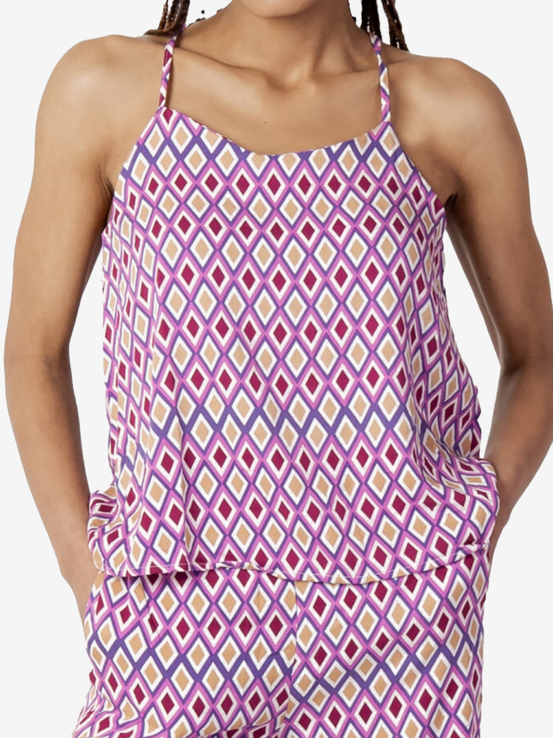 Camiseta Only ONLAlma Life Vis Cyrus Singlet Aop