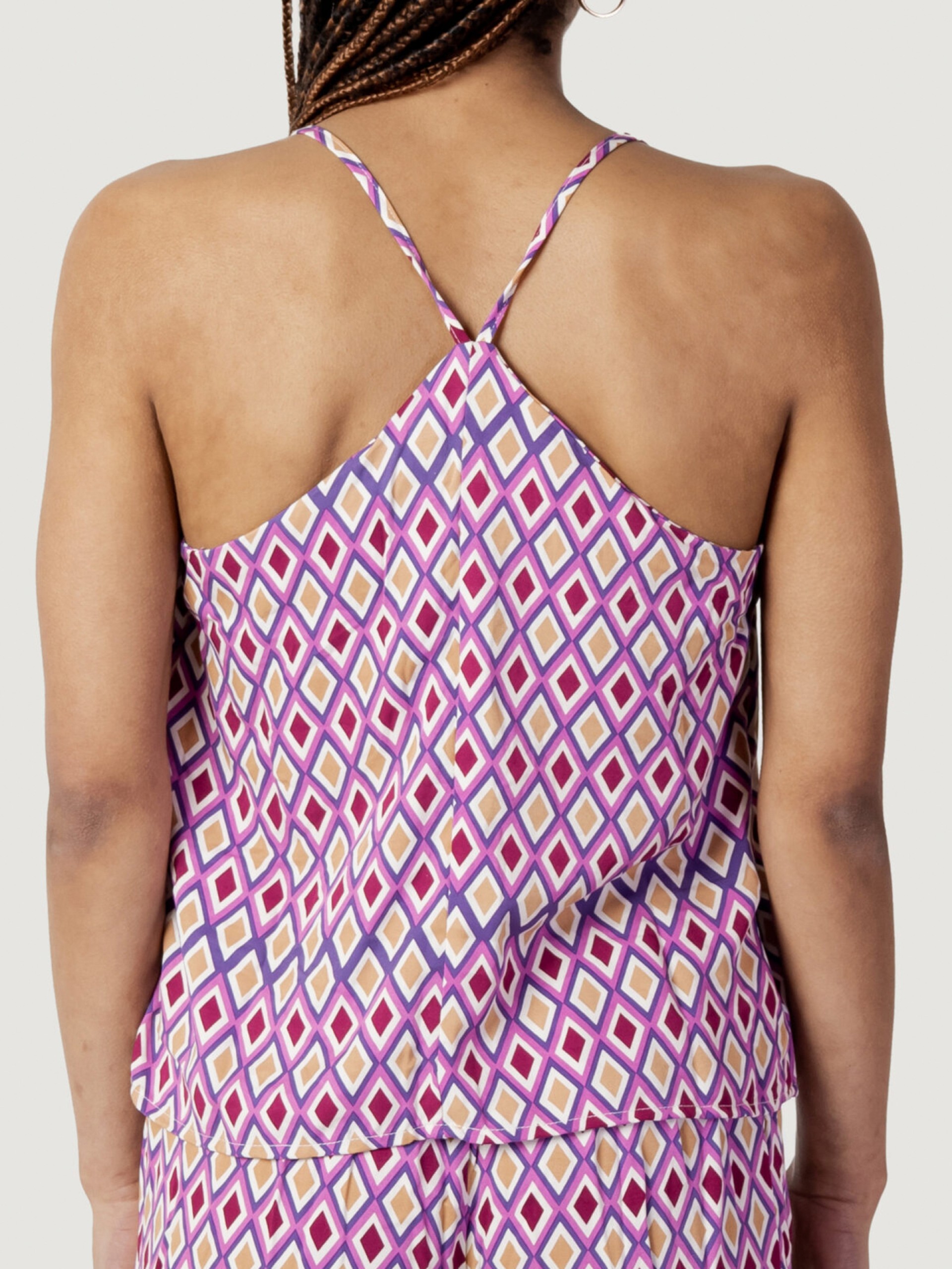 Camiseta Only ONLAlma Life Vis Cyrus Singlet Aop