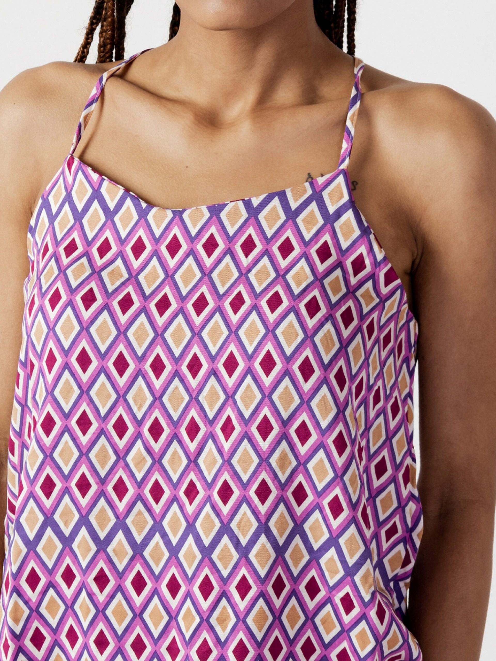 Camiseta Only ONLAlma Life Vis Cyrus Singlet Aop