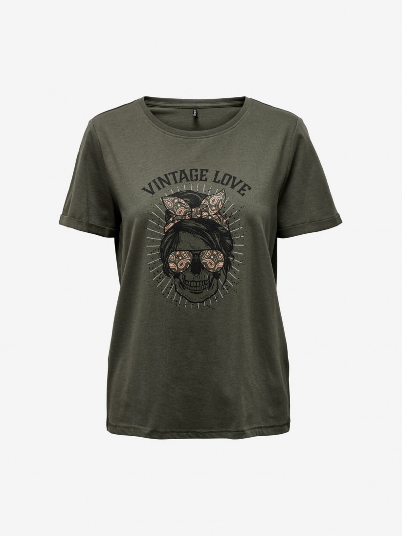 Only ONLSilvia Regular Skull T-shirt