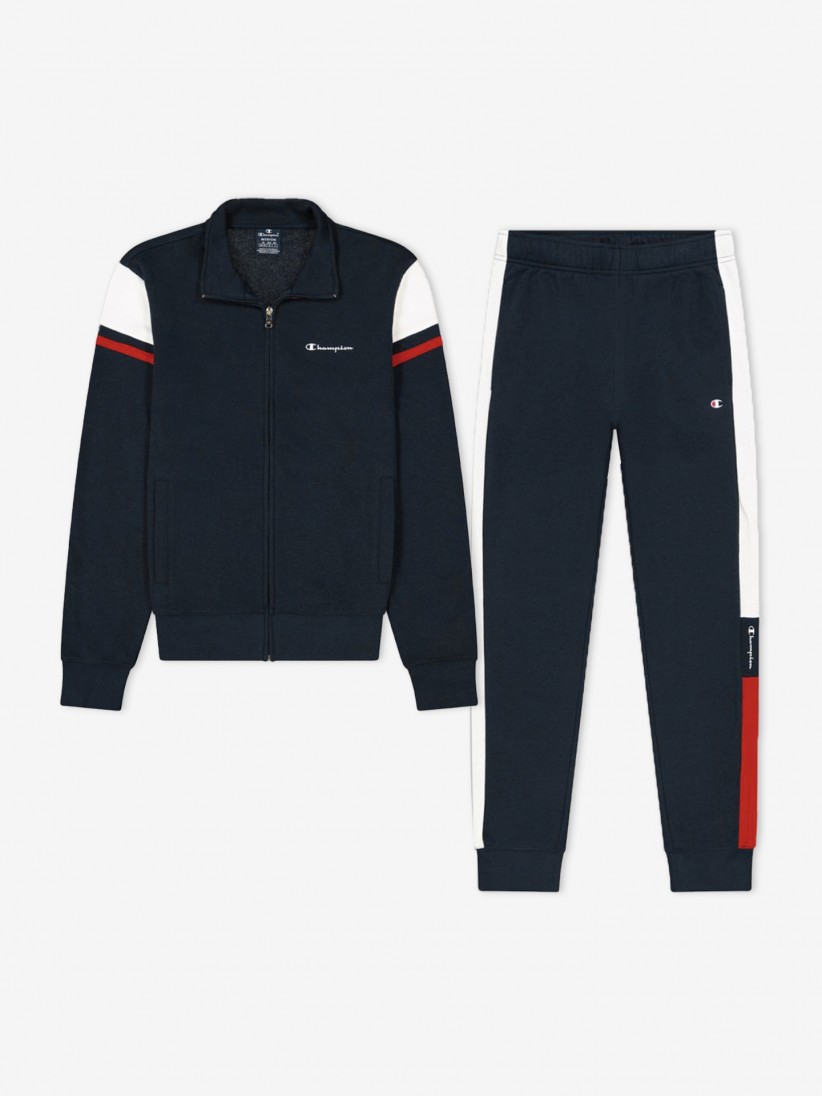 Champion Legacy Contrast Details Full Zip Tracksuit