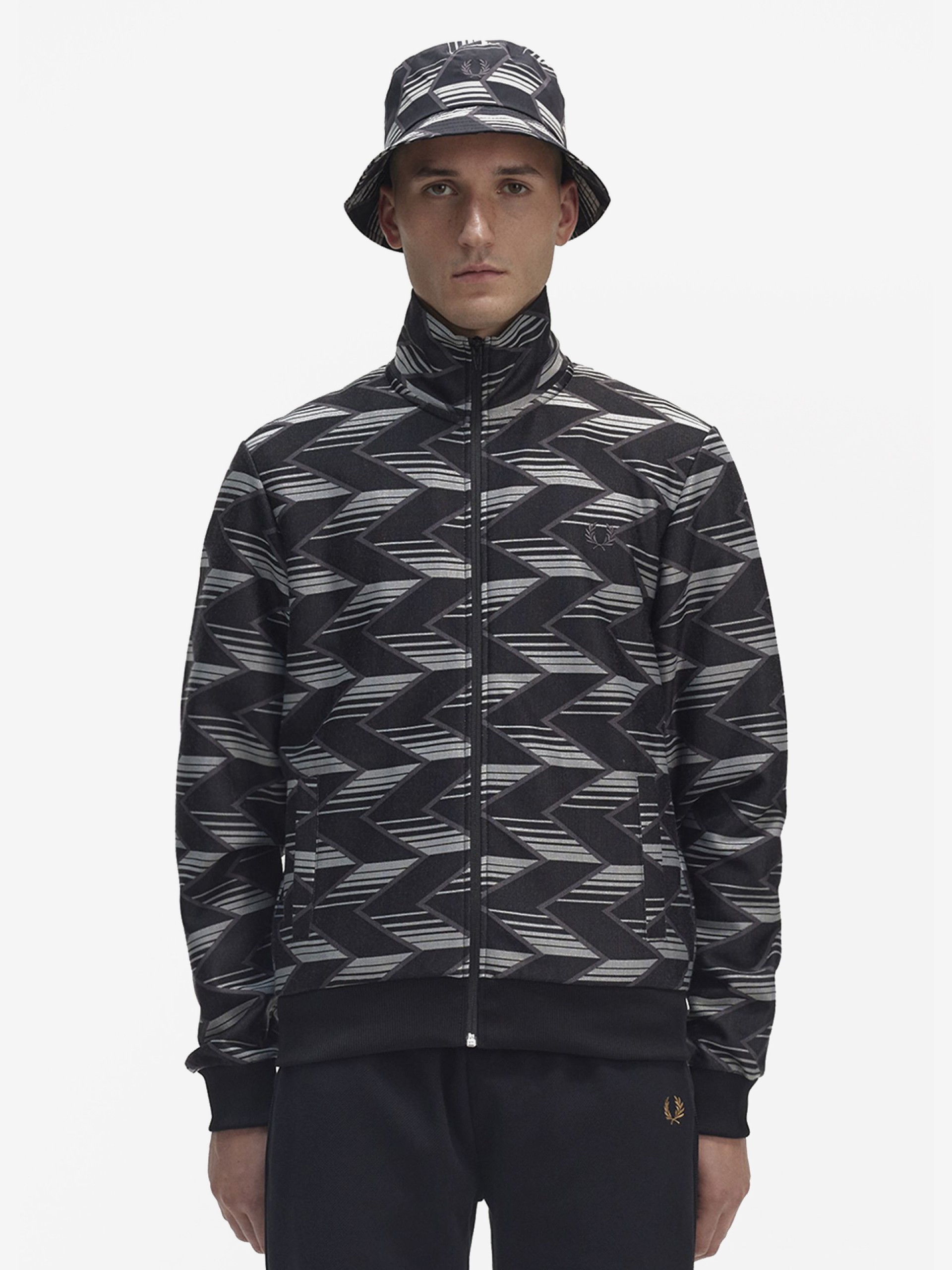 Casaco Fred Perry Chevron Striped Track