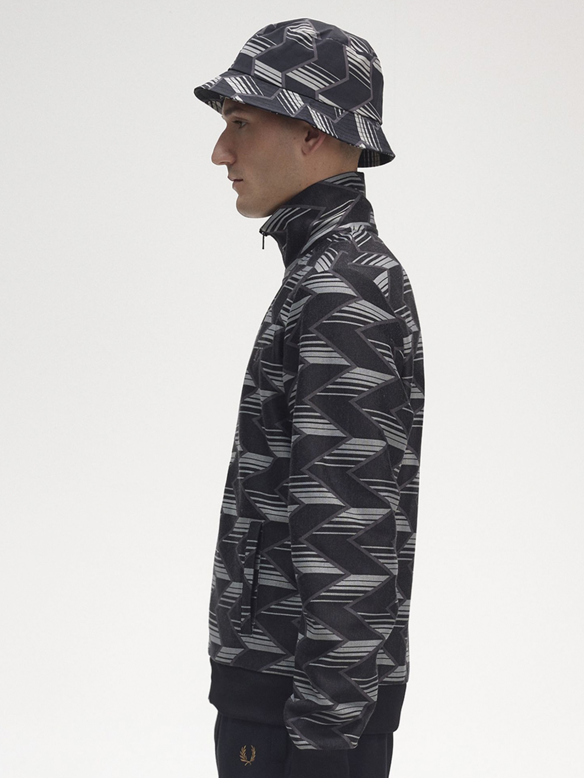 Casaco Fred Perry Chevron Striped Track