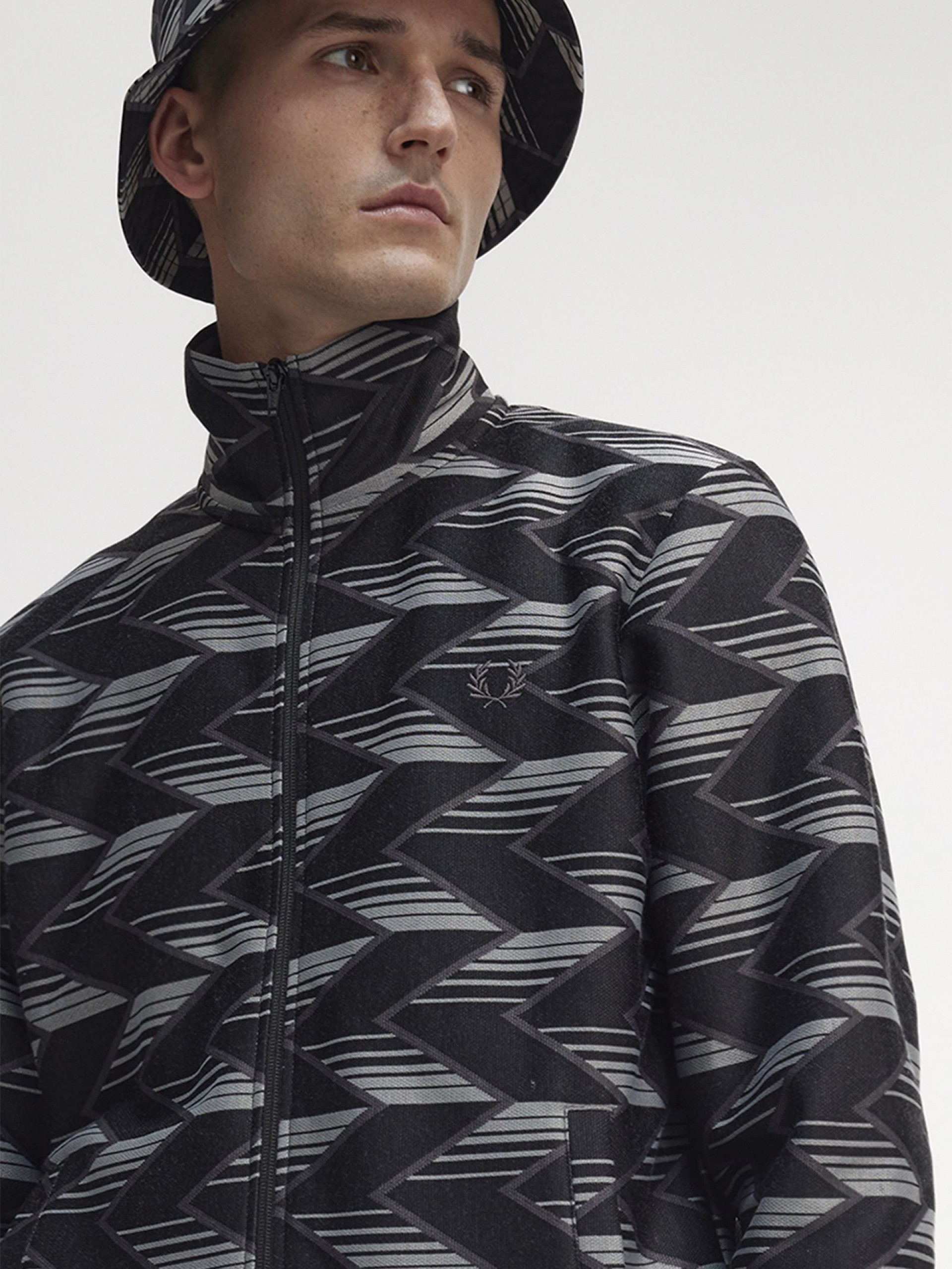 Casaco Fred Perry Chevron Striped Track